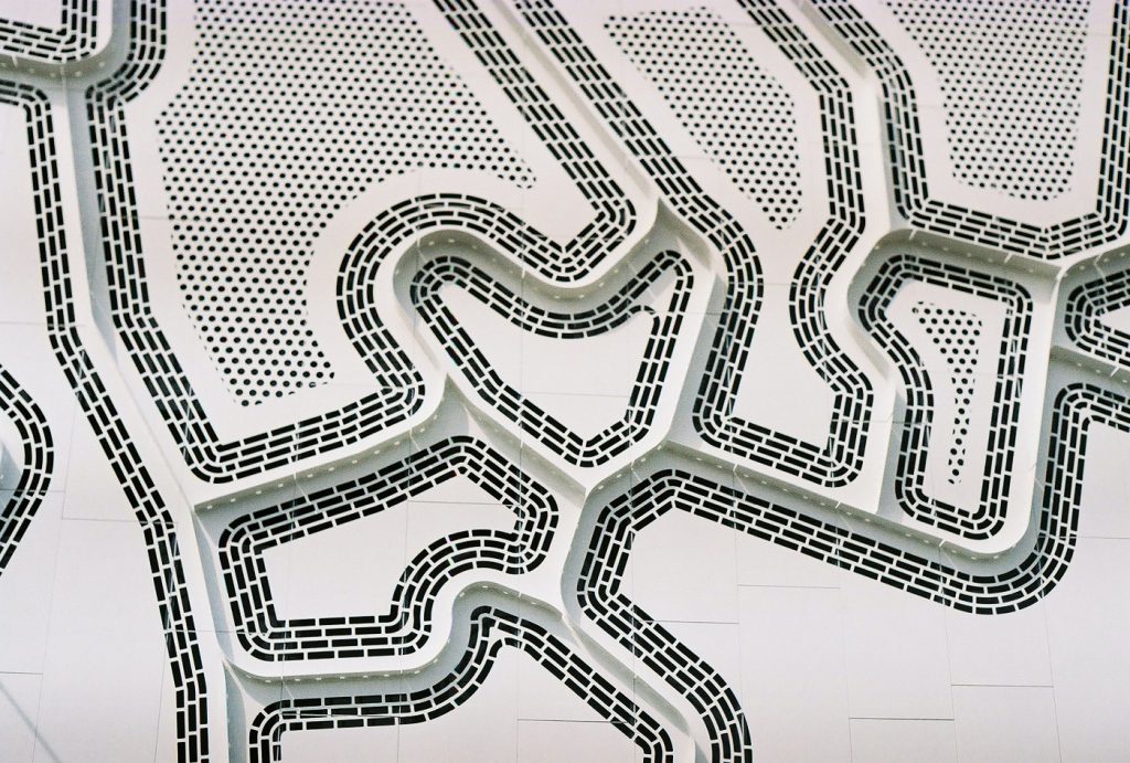 An intricate pattern that looks like a maze.