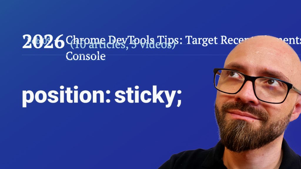 Zoran Jambor next to the jumbled-up text and CSS 'position: sticky;'.