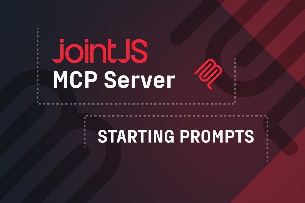 JointJS MCP Server graphics next to text starting prompts.